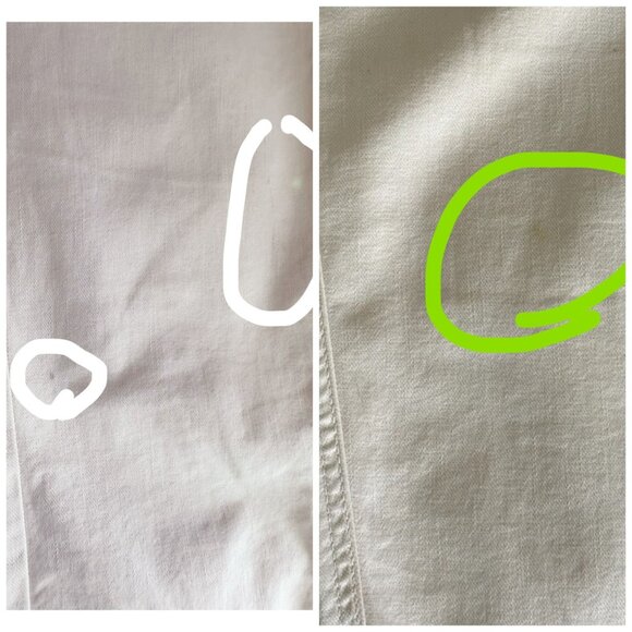 MOTHER High Waisted Rascal Ankle Fray Jeans in Chalk It Up Ivory Women's Size 28 - Picture 11 of 13